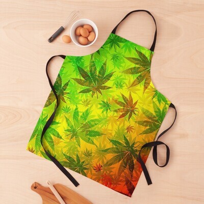 👸🏽🤴🏽Apron Marijuana, Cannabis, Weed, Ganja, 420, Nature, Leaves, Rasta, Rastafari, Jamaica, Rastafarian, Hippie, Gift, Made in the USA
