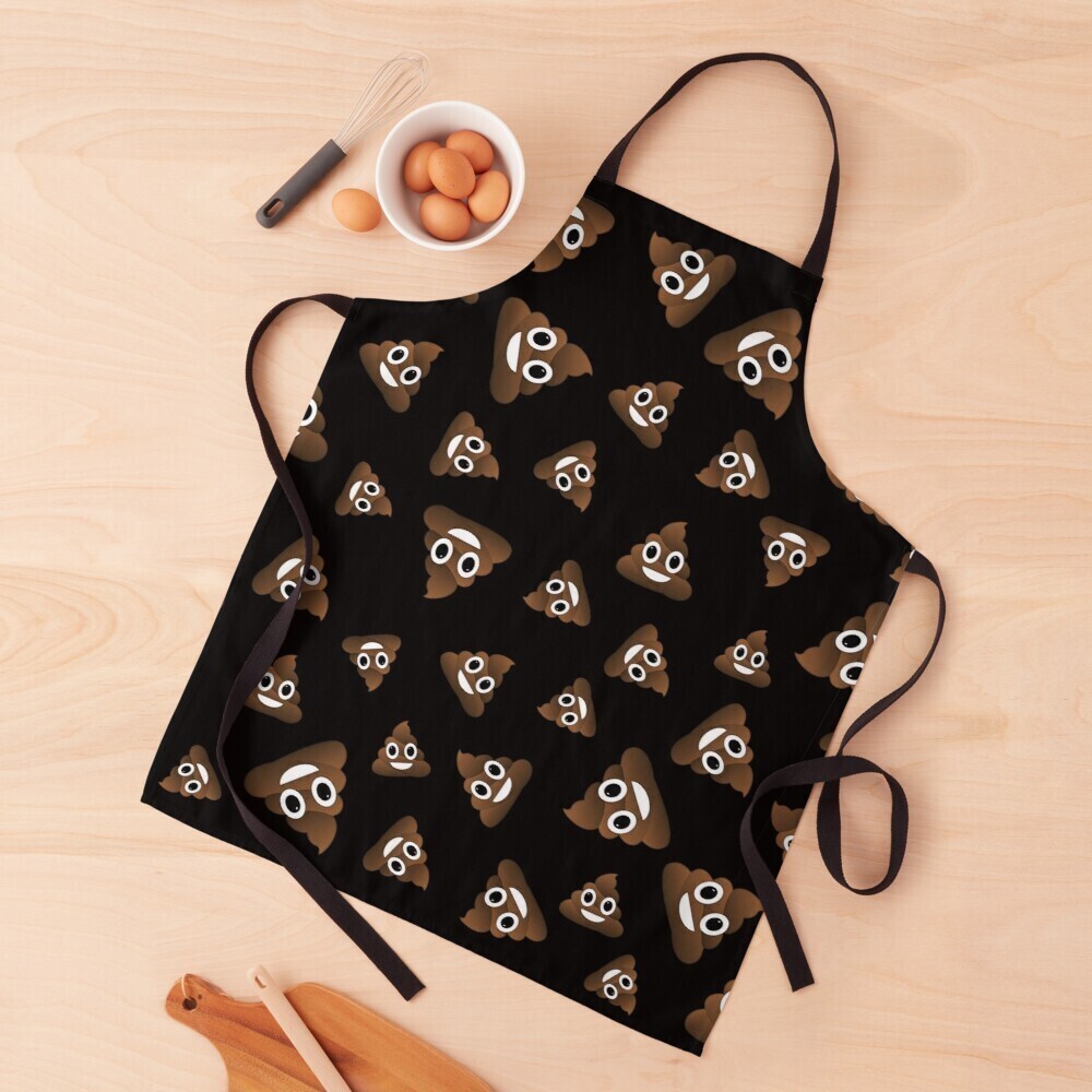 👸🏽🤴🏽💩Apron Emojis, Poop emoji, feces, Good vibes, Gift for Happy people, Made in the USA
