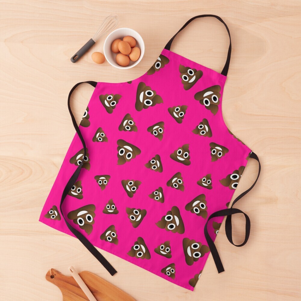 👸🏽🤴🏽💩Apron Emojis, Poop emoji, feces, Good vibes, Gift for Happy people, Made in the USA