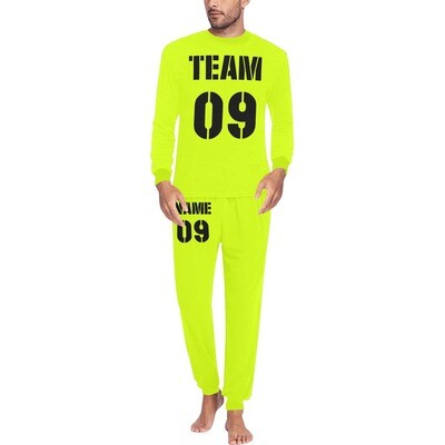👸🏽🤴🏽 Custom Team Pajama Set for men, boys' Personalized Pajamas, custom design your own Pjs, sleepwear, loungewear, Sports Uniform, add Team, Name, Number