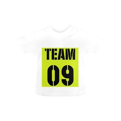 👸🏽🤴🏽 Custom Team Baby T-shirt, Personalized Short Sleeve Infant Shirt, design your own baby tee, Sports Uniform, add Team, Name, Number, newborn gift
