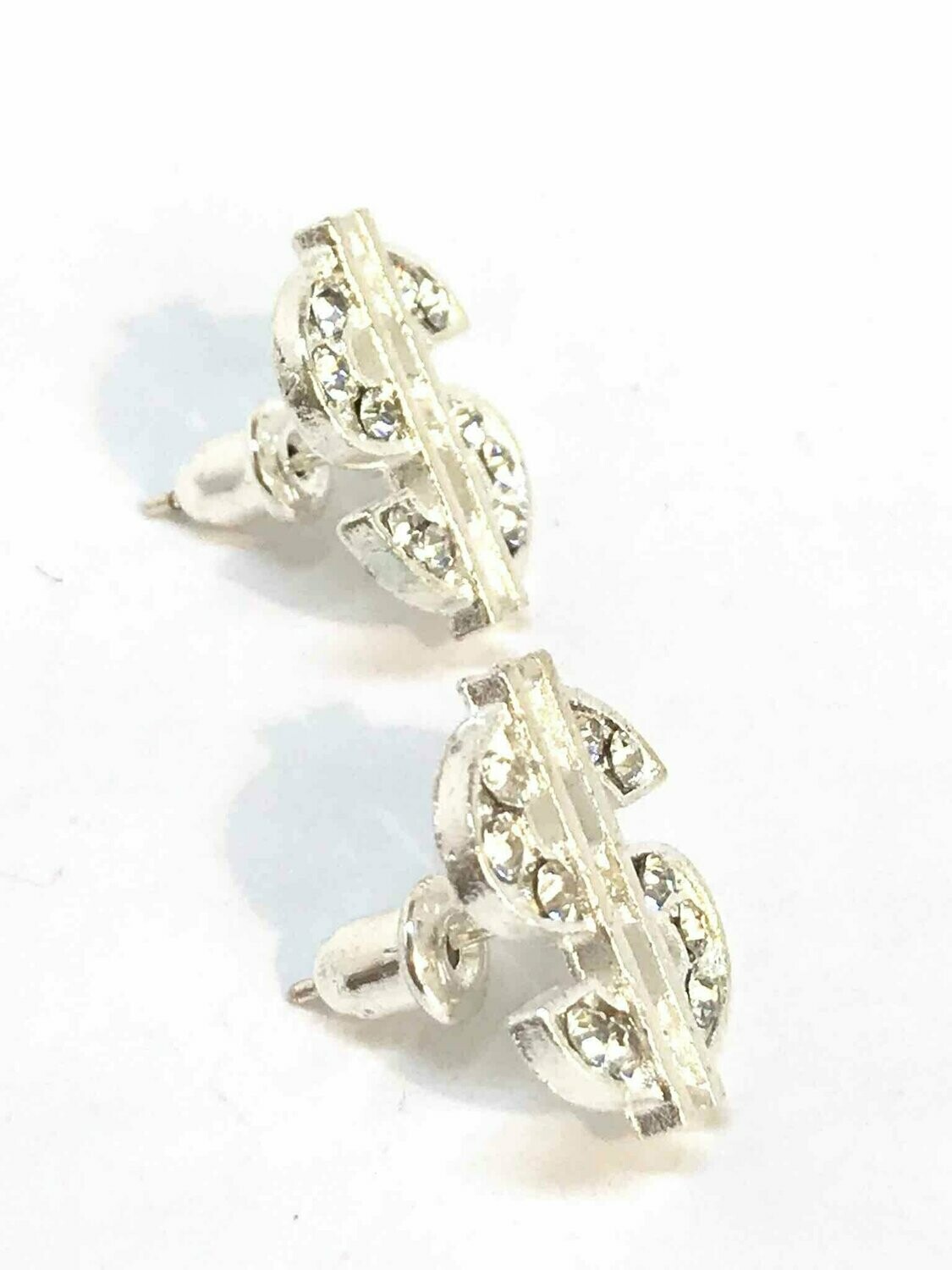 Boucle d'oreille dollar strass