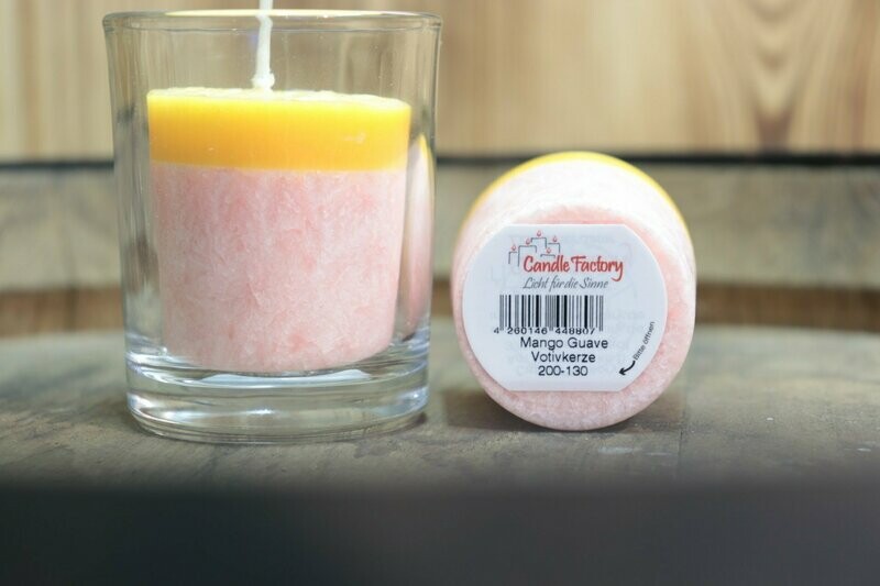 Votivkerze Mango-Guave (Brenndauer 16 Std.) Votivkerze Mango-Guave (Brenndauer 16 Std.)