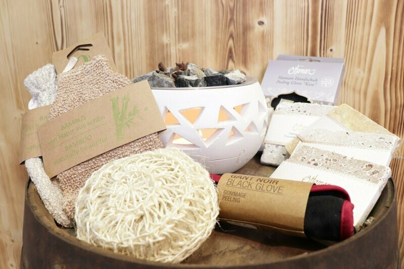 Seifenschalen, Peeling und Co.