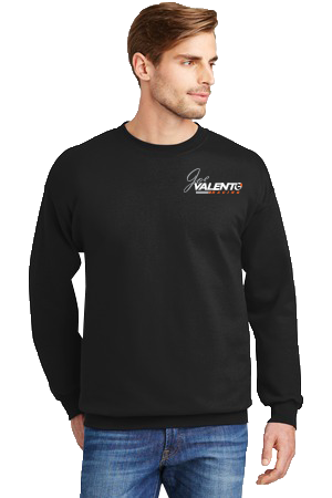 Joe Valento Crewneck Sweatshirt, Color: Black