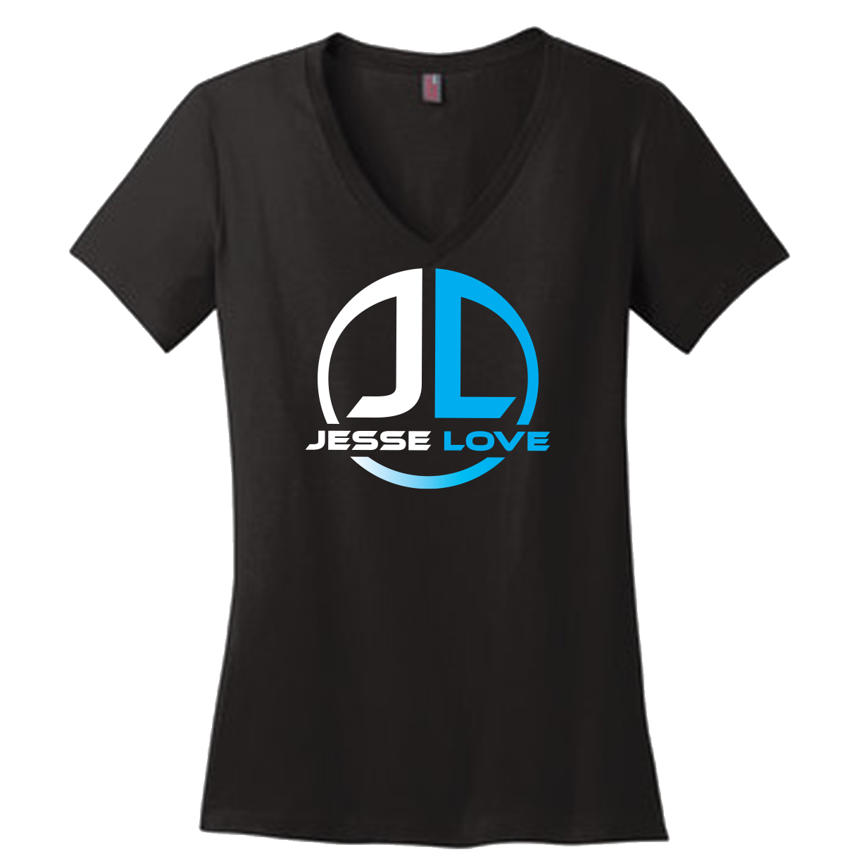 Jesse Love Logo Ladies V-Neck T-Shirt