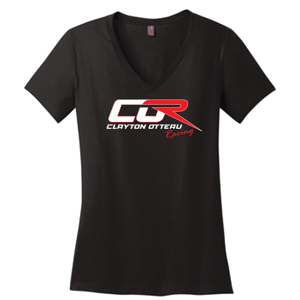 Clayton Otteau Logo Ladies V-Neck T-Shirt