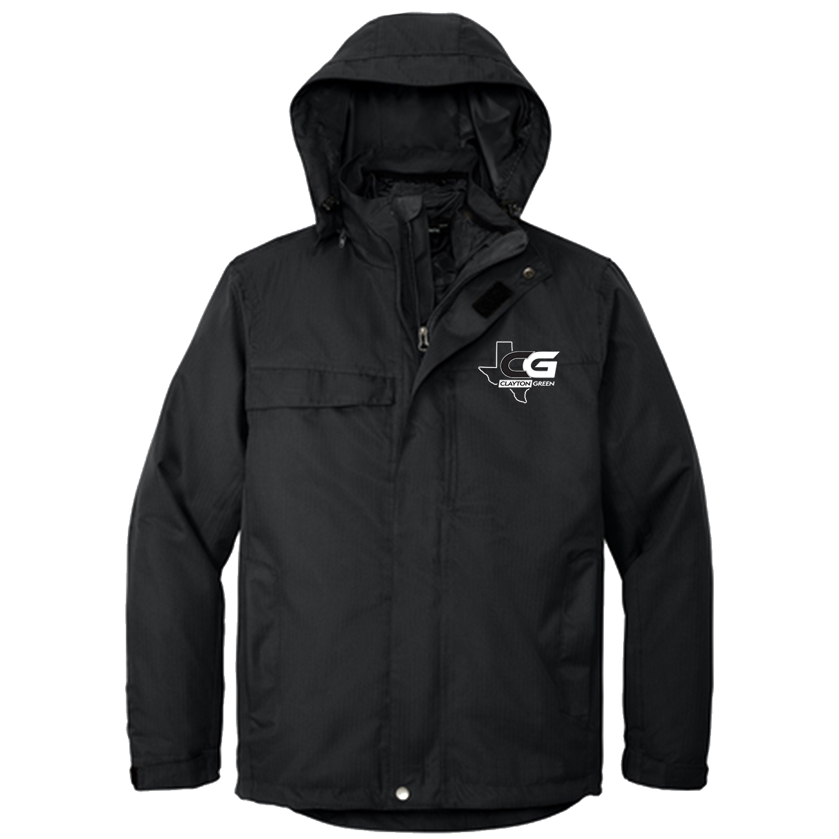 Clayton Green Port Authority Herringbone 3-in-1 Jacket