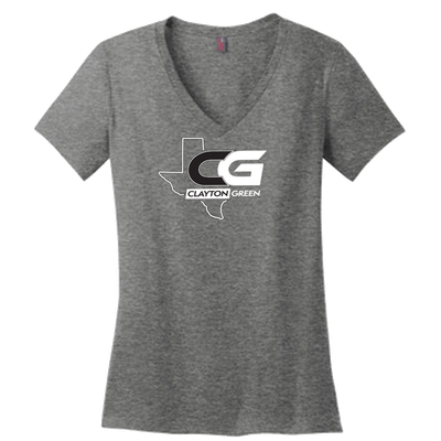 Clayton Green Ladies V-Neck T-Shirt