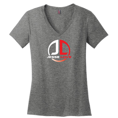 Jesse Love Logo Ladies V-Neck T-Shirt