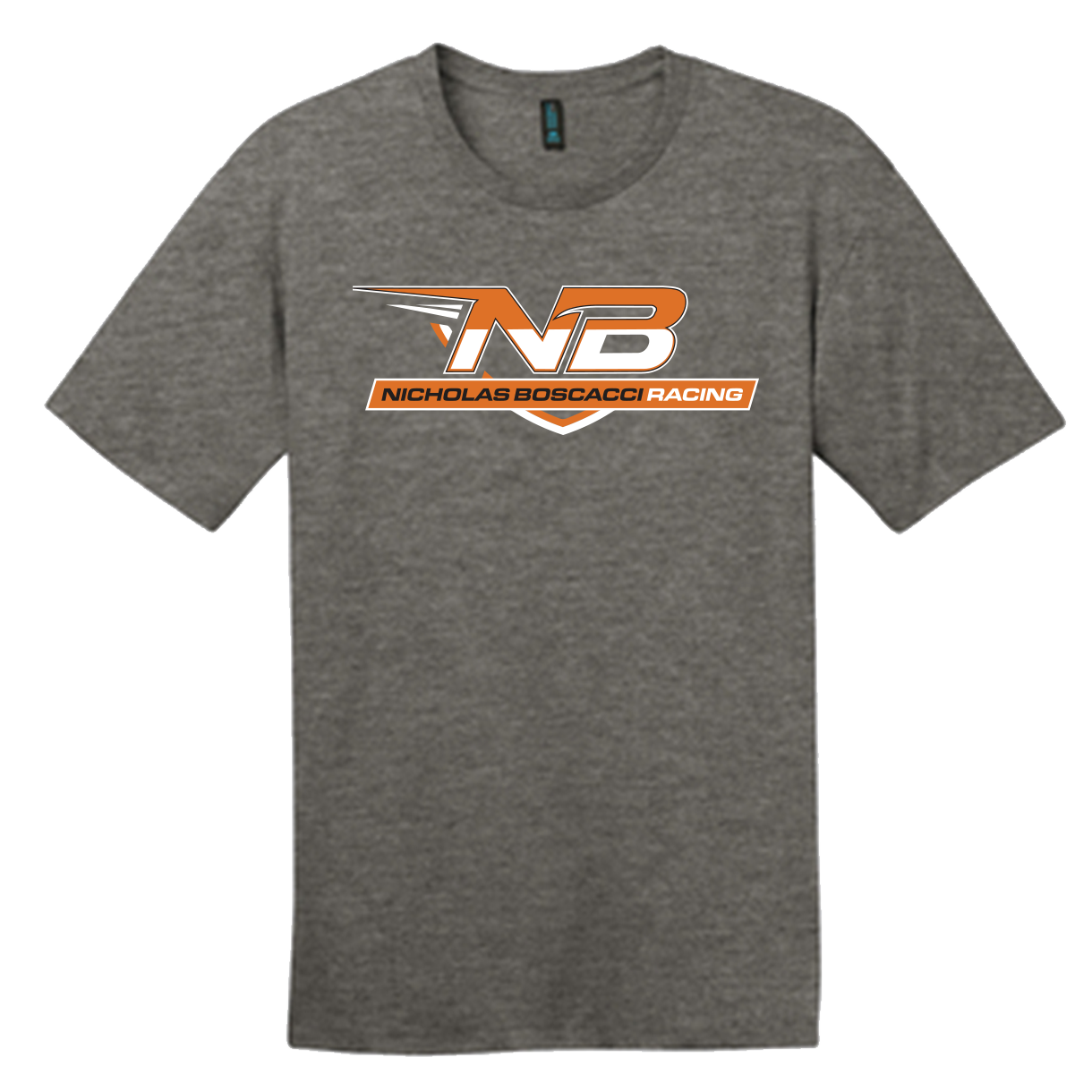 Nicholas Boscacci Logo T-Shirt, Color: Smoke Grey