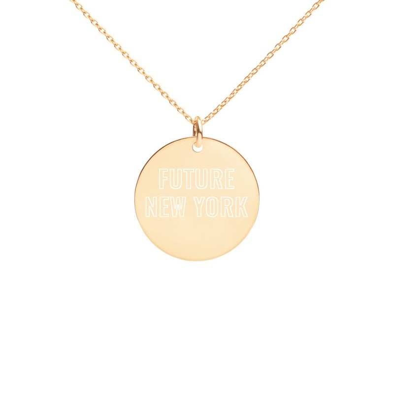Engraved Silver Future Necklace