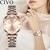 CIVO Fashion Luxury Top Brand Crystal Watches Ladies Waterproof Steel Strap Women Quartz Watch Diamond For Women Clock