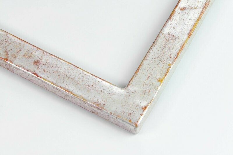 Vergolderrahmen - Echtsilber - Gelbrot