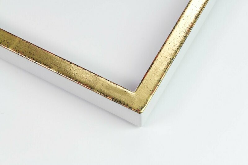 Vergolderrahmen - Echtgold - Schwarzrot