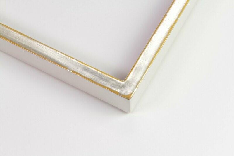 Vergolderrahmen - Weißgold - Gelb