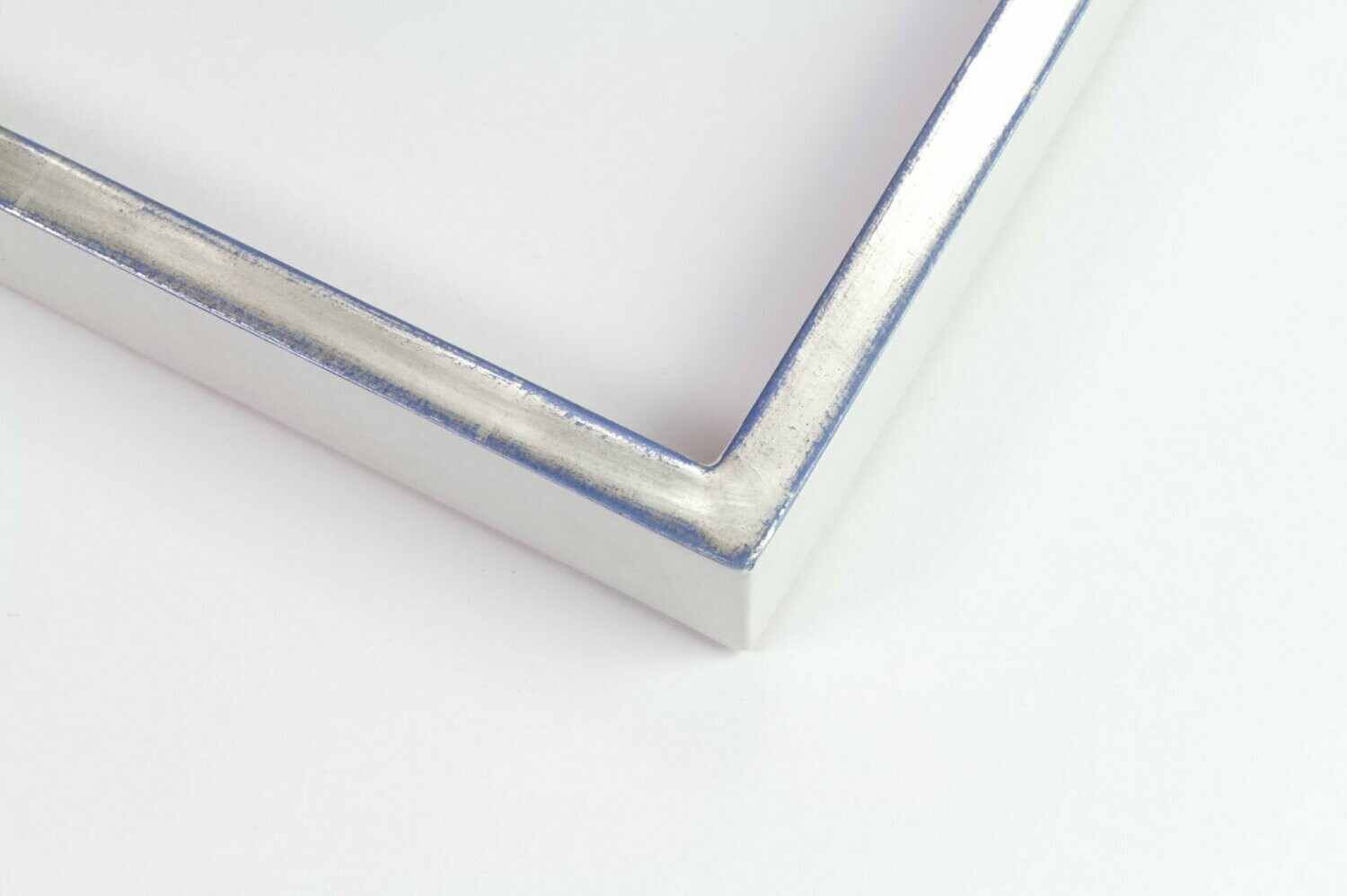 Vergolderrahmen - Weißgold - Hellblau Vergolderrahmen - Weißgold - Hellblau