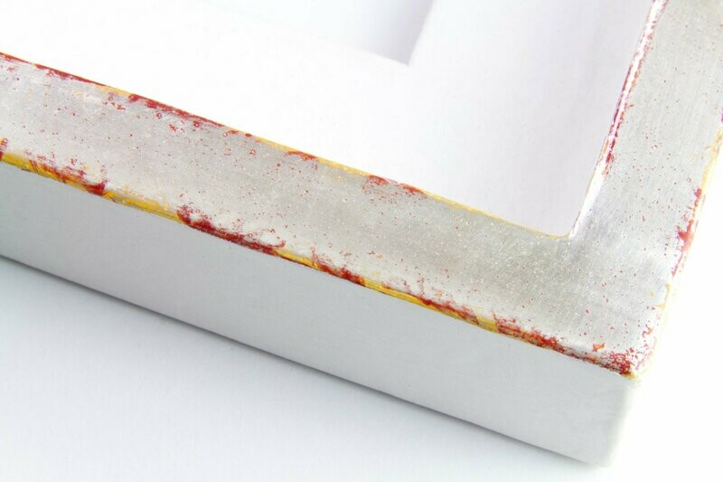 Schattenfugenrahmen - Echtsilber - Gelbrot Schattenfugenrahmen - Echtsilber - Gelbrot