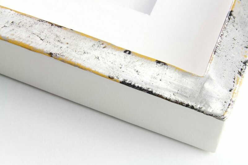 Schattenfugenrahmen - Echtsilber - Gelbschwarz Schattenfugenrahmen - Echtsilber - Gelbschwarz