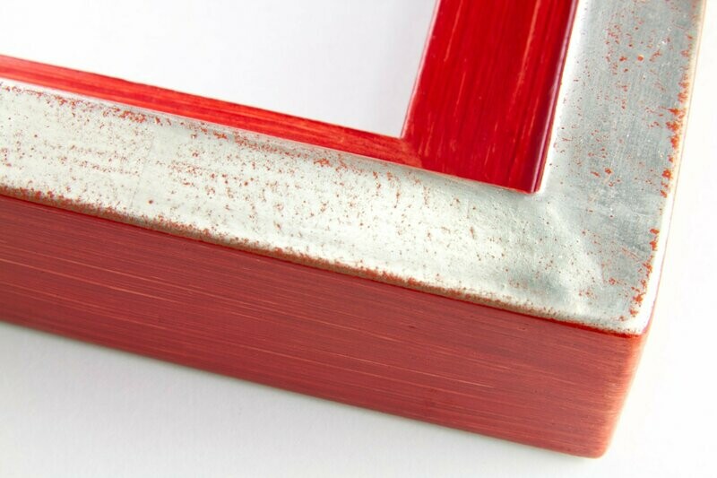 Schattenfugenrahmen - Weißgold - Rot Schattenfugenrahmen - Weißgold - Rot