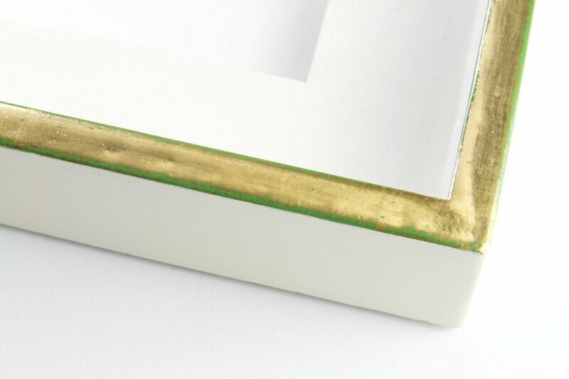 Schattenfugenrahmen - Echtgold - Grün Schattenfugenrahmen - Echtgold - Grün