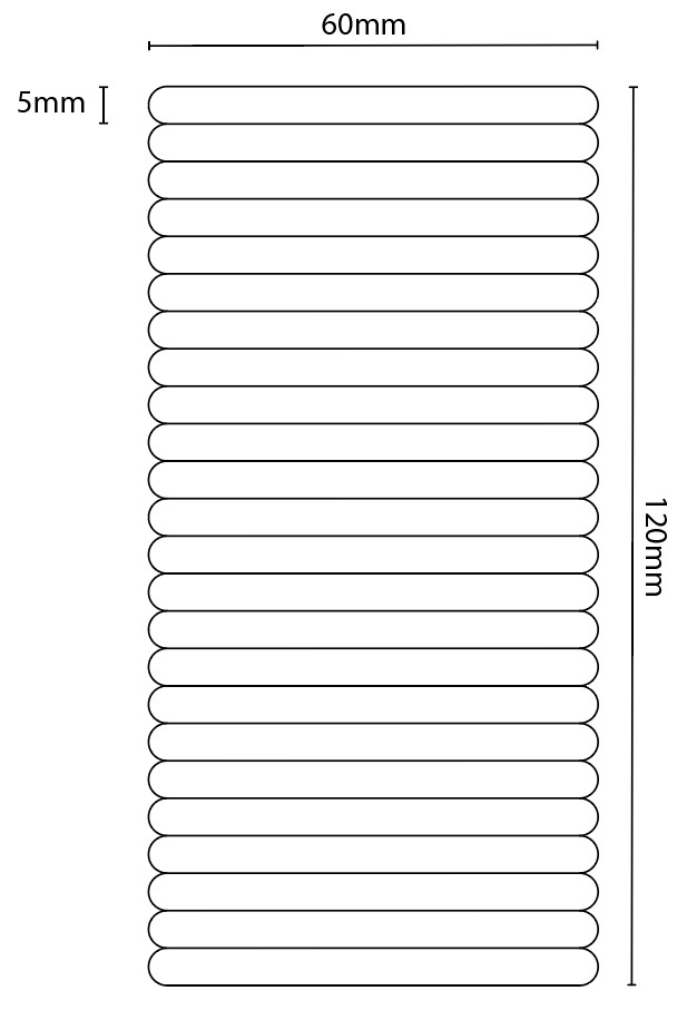 egrips 23 Piece Kit of 60x5mm Strips - Clear 2 Pack (46 pcs) - Anti-Slip Grip Sticker Kit