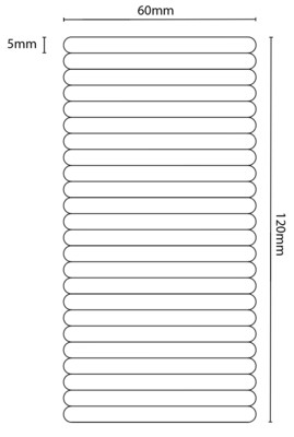 egrips 24 Piece Kit of Small 60x5mm Strips - Clear 2 Pack (48 pcs) - Anti-Slip Grip Sticker Kit