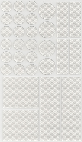 egrips 30 Piece Kit of Circles & Rectangles - Clear 2 Pack (60 pcs) - Anti-Slip Grip Sticker Kit