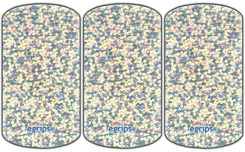 Silver Sparkle Grip - egrips Skin 3 Pack