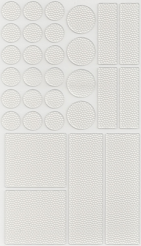 egrips 30 Piece Kit of Circles &amp; Rectangles - Clear 2 Pack (60 pcs) - Anti-Slip Grip Sticker Kit