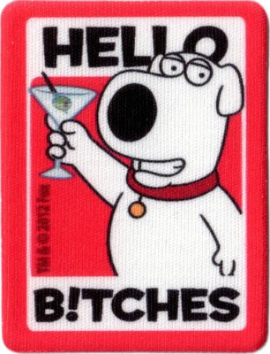 DigiClean Plus AntiBacterial Screen Cleaner - Family Guy - Brian Griffin - Hello B!tches licensed by Tech Tats