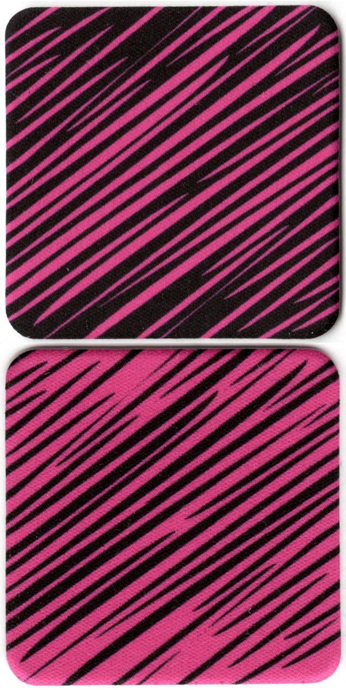 2 Pack - DigiClean Xtra or Plus Antibacterial 1.3&quot; square screen cleaners - Pink Stripes