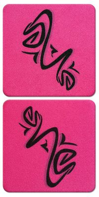 2 Pack - DigiClean Xtra 1.3&quot; square screen cleaners - Pink Doodle