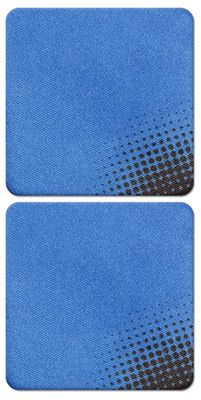 2 Pack - DigiClean Xtra 1.3&quot; square screen cleaners - Blue Dots 2