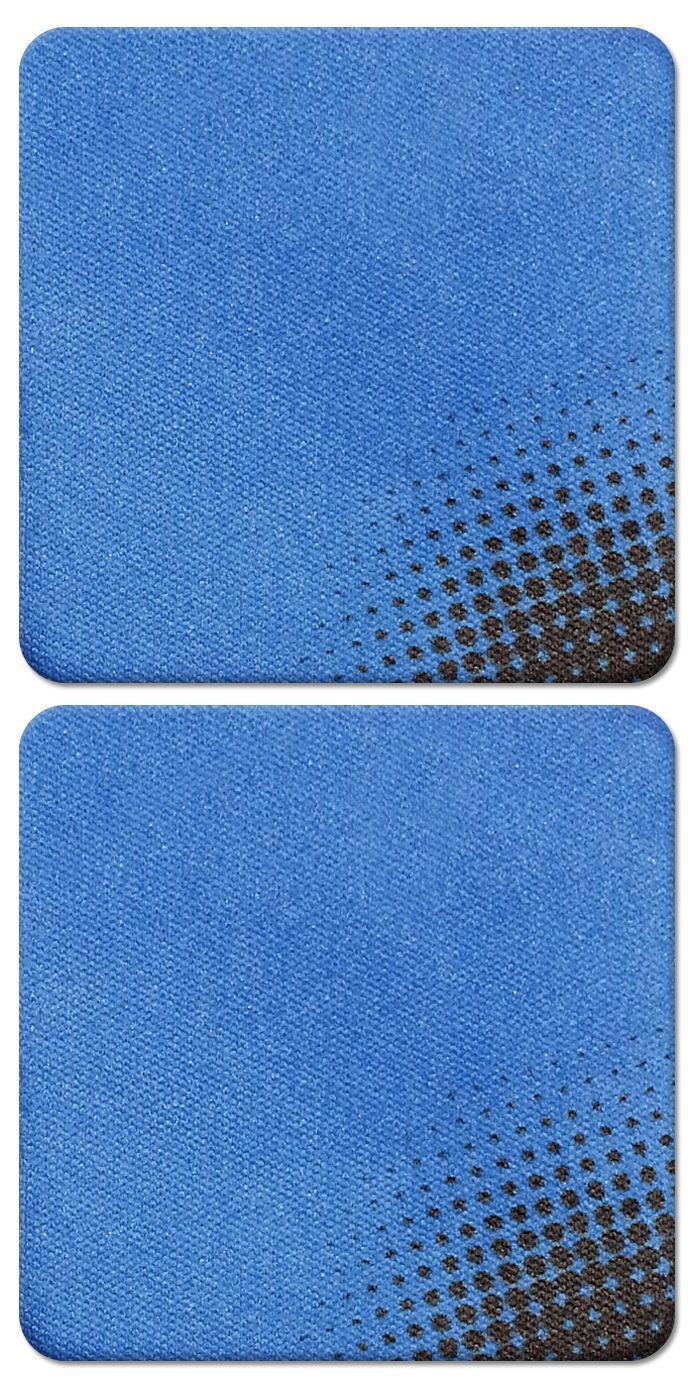 2 Pack - DigiClean Xtra 1.3&quot; square screen cleaners - Blue Dots 2