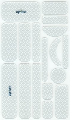 egrips 20 Piece Kit of Various Small Shapes - Clear 2 Pack (40 pcs) - Anti-Slip Grip Sticker Kit