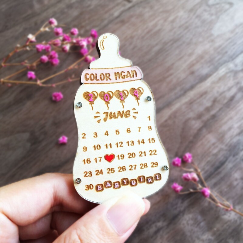 New Born Baby - Milk Bottle Magnet/ Keychain 初生嬰兒奶樽磁石貼/ 匙扣