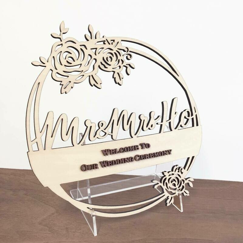 Wedding Welcome Sign-reception sign