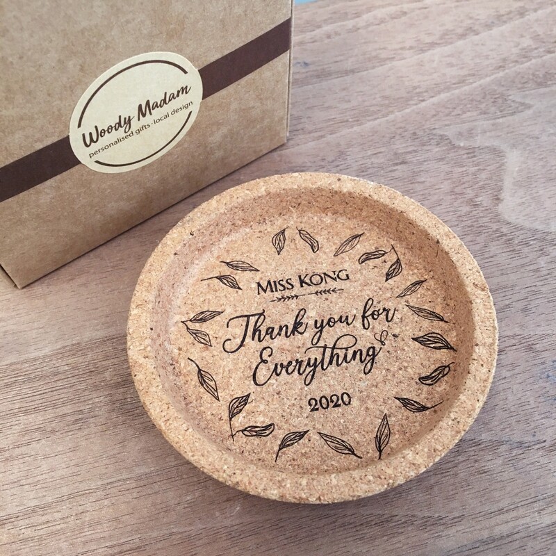 Personalized Coaster (Random Leaves pattern) 水松木杯墊訂製