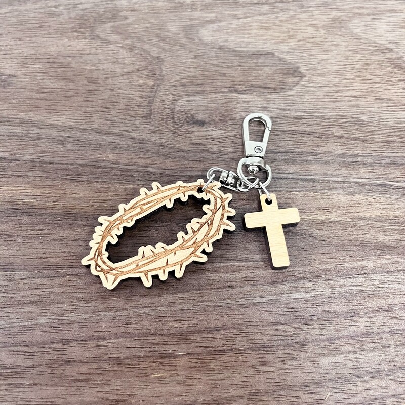 Crown of thorns keychain 荊棘冠冕匙扣
