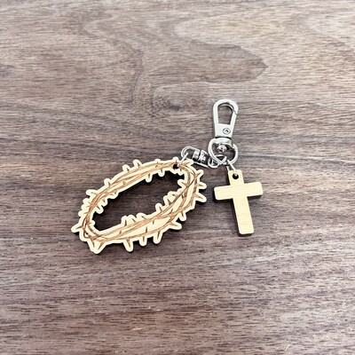 Crown of thorns keychain 荊棘冠冕匙扣