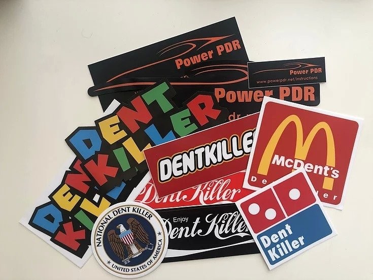 Dent Killer Sticker Pack