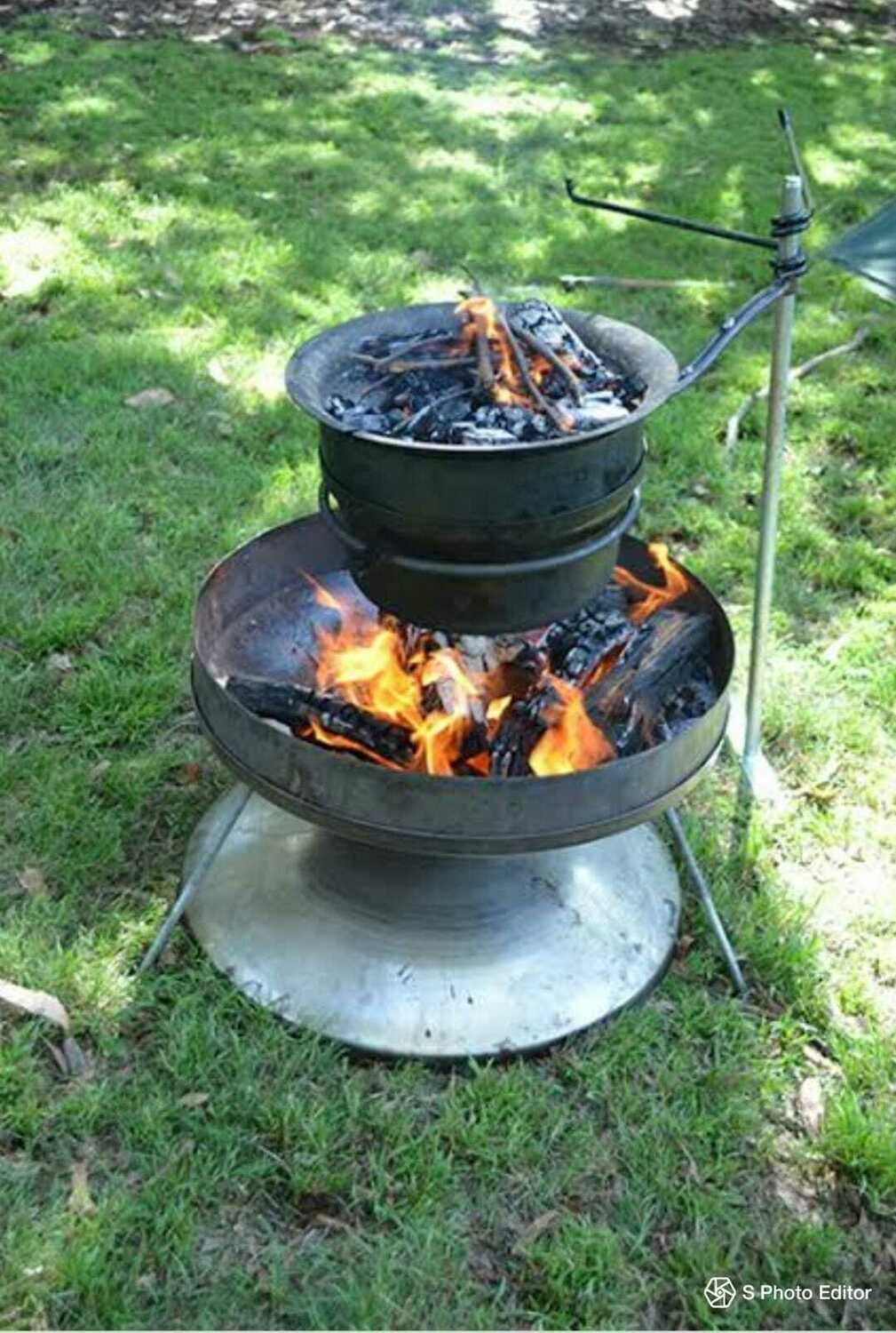 Bushranger Spun Steel Camp Oven Litre)