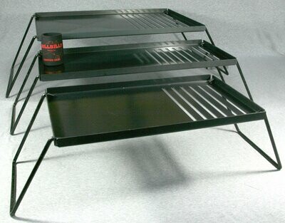 Camping Hotplate / Grill Large with Removable Legs - 700mm x 480mm