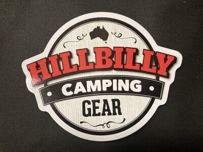 Hillbilly Camping Gear Sticker Hillbilly Camping Gear Sticker