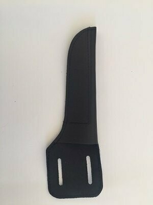 Echt-Lederetui für Messer/ Schere in schwarz
