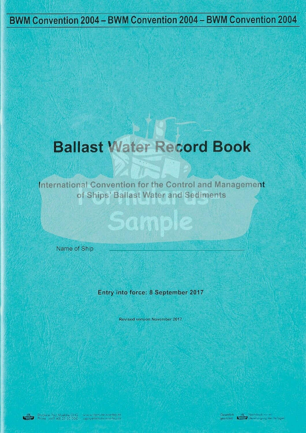 Ballast Water Record Book