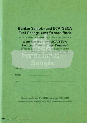 Bunker Sample & Fuel Changeover Record Book