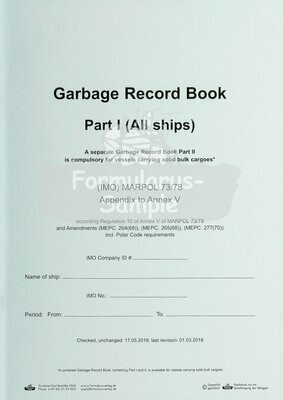 Garbage Record Book Part I