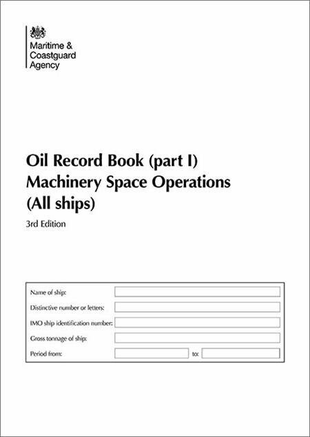 MCA Oil Record Book Part I